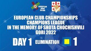 Tatami 1 - European Club Championships (W&M) - Champions League - Gori 2022