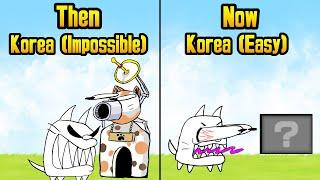 Korea Then vs Now (Battle cats)