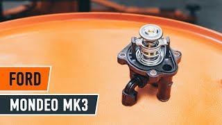 How to change engine thermostat on FORD MONDEO MK3 Saloon [TUTORIAL AUTODOC]