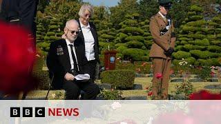 Families reunite with bodies of missing British soldiers killed in Korean War | BBC News