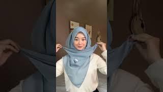 Tutorial Hijab Segi Empat Menutup Dada Untuk Kuliah