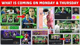 What Is Coming On Monday And Next Thursday In eFootball 2025 Mobile | Free Coins, Free Players