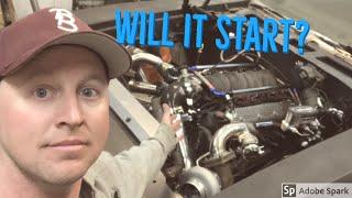 Twin Turbo LS Build on a Budget Pt. 12. First start up!