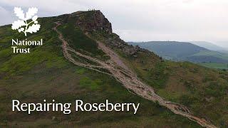 Repairing the footpaths on Roseberry Topping