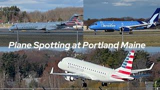 Plane Spotting at Portland Jetport PWM | American, Breeze