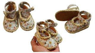 LOOK WHAT I DONE WITH FABRIC DOLL SHOES - VERY EASY TO MAKE NO SEWING