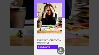 Как снять стресс за 60 секунд #психология #антистресс #fintovo