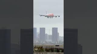 ANA Flying Honu A380 Landing at Honolulu Airport