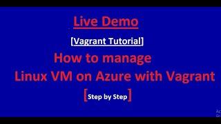 How to manage Linux VM on Azure with Vagrant