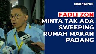 Fadli Zon Sesalkan Oknum Sweeping Rumah Makan Padang Non-Minang: Keliru, Tak Boleh!