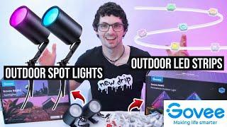 BEST In Summer: Govee Outdoor Spot Lights & Permanent RGBIC LED Lights Review & Test (H7065 & H705A)