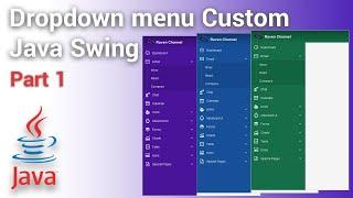 How to Create Dropdown Menu Desktop App using Java Swing | Part #1