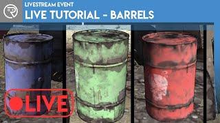 Live - UE4 Tutorial - Barrels