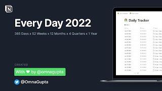 Every Day 2022 Notion Template