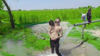 Enjoy Village Swimming With Zeeshan Feroz