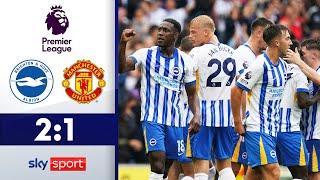 90.+5! Hürzeler-Elf mit Saison-Traumstart | Brighton & Hove Albion - Manchester United | Highlights