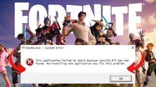 How To Fix Fortnite Untrusted System File secure32.dll