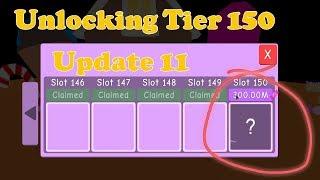 Unlocking Tier 150 | Candy Land Rewards | Bubble Gum Simulator - Update 11 (ROBLOX)