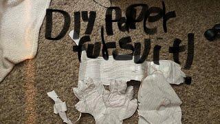 DIY how to make a paper fursuit! Includes paws, head and tail part one!￼