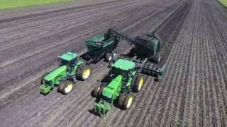 Art's Way 6812 Harvester and 9016-BT Cart, Muddy Conditions