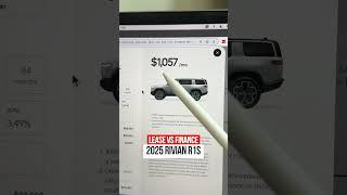 Lease vs Finance - Rivian R1S