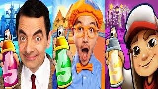 Subway Surfers Vegas Queens 2024 Jake Dark vs Blippi Blippi Run vs Mr Bean Jungle Rush Gameplay HD