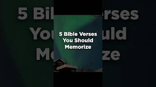 5 Bible Verses Every Christian Must Know#shorts