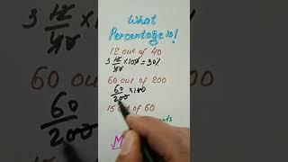 Calculating percentage#MathMarrow#Math shorts#Percentage calculation#What percent