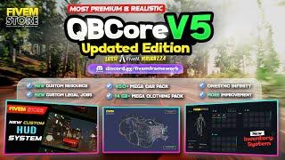 FiveM QBCore V5 UPDATED EDITION SERVER 2.ONow OUT & For Sell || #fivem #qbcore  #nopixel !!