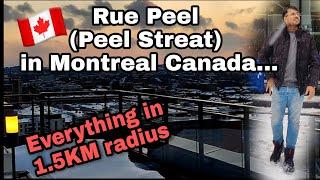 Peel Street MONTREAL QC Canada | Everything you'll get within 1.5 Km.