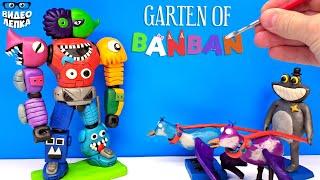 НОВЫЕ БОССЫ Garten of Banban 4  РОБОТ и ШЕРИФ ► Видео Лепка