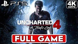 UNCHARTED 4 Gameplay Walkthrough FULL GAME [4K 60FPS PS5] - No Commentary