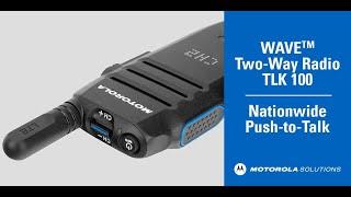 Motorola WAVE™ TLK100 Nationwide Two Way Radio from Radiotronics UK