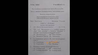 Management concepts and organizational behaviour #M.B.A #english #bharathidasanuniversity