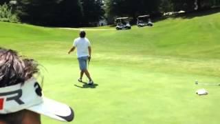 Funny tampabay lip out golf putt