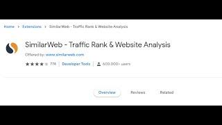 SimilarWeb Extension for Chrome - How to Use