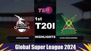 Guyana Amazon Warriors vs Lahore Qalandars Highlights | GAW vs LHQ 1st Match GSL 2024 Highlights