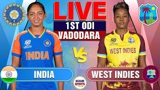 Live: India Women vs West Indies Women | 1st ODI | Live Cricket Score & Commentary