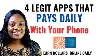 4 Legit Apps That Pays In Dollars In 2024 | How To Make Money Online With You Phone In 2024