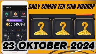 Zen coin Daily Combo 23 oktober 2024  Hari ini  | Kartu Kombo Zen Coin Hari ini