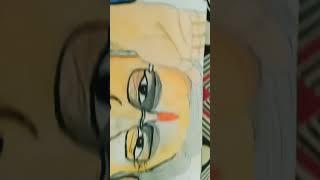 Pradhanmantri Narendra Modi ji oil pistol face sketch 2022# Shreyansh Jain Art#