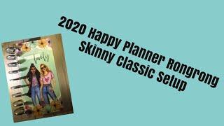 2020 Happy Planner Rongrong Skinny Classic planner setup