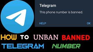 How To Unban Telegram Banned Number||Techno Aryan Gamer