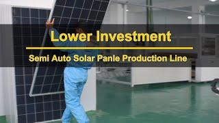 Solar Panel Production Line Lower Investment Low Cost!