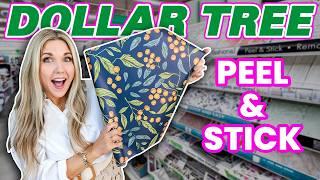 The brilliant way I used the new DOLLAR TREE peel & stick wallpaper