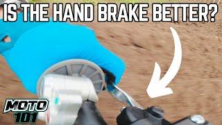 Stark Varg Hand Brake vs Foot Brake! | MOTO 101