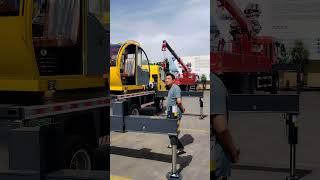 How many meters is the 7-section boom fully extended? 8-ton vehicle configuration
