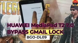 Bypass gmail lock huawei mediapad T2 ( BGO-DL09) GOOGLE ACCOUNT VERIFY BYPASS FRP LOCK BYPASS