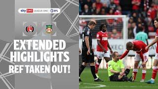 REF TAKEN OUT! | Charlton Athletic v Wrexham extended highlights