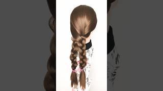 Nice and stylich braidponytail/ different way to style your hair  #fashion#hair